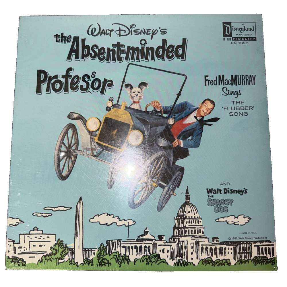 Walt Disney's Absent-Minded Professor & Shaggy Dog Vinyl LP ‎ DQ 1323 SEALED